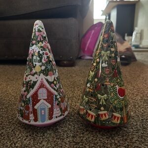 Charming Holiday Tea Light Decor Set - Green and Red